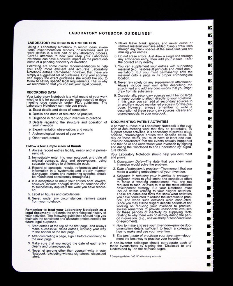 BookFactory Student Lab Notebook (Scientific Grid Format) - Standard No Carbon Copies 8.5'' x 11'', 100 Pages [Wire-O Bound] (Made in USA) - Image 3